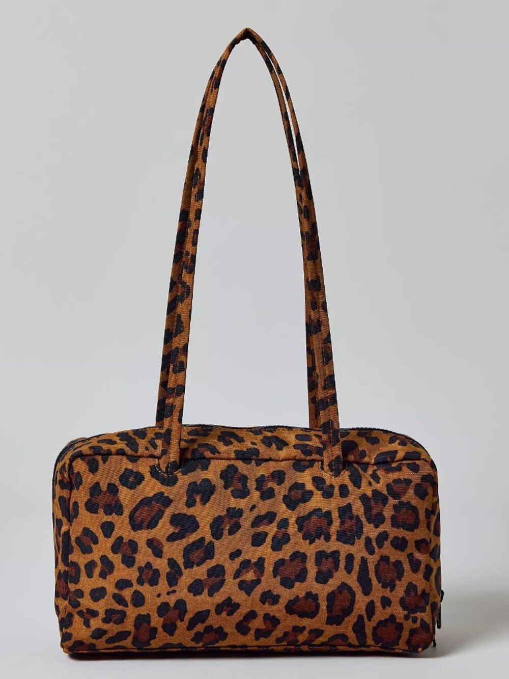 NWT Baggu Regular Nylon Bowler Bag - Leopard - Picture 7 of 12